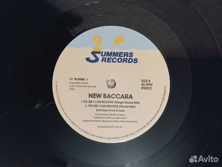 LP New Baccara - Yes Sir I Can Boogie 90 UK 1990г