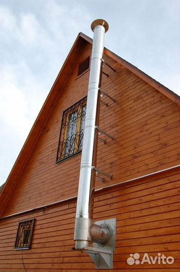 Дымоход 4 м Комплект Прямой Диаметр 180х250