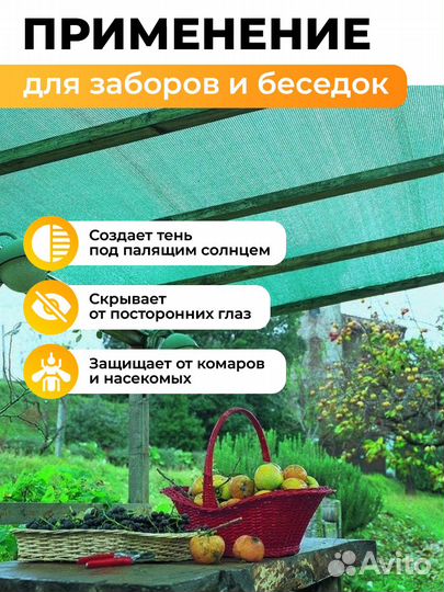 Сетка затеняющая фасадная 55 3х50