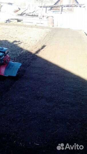 Вспашка земли покос травы мотоблоком,тримером