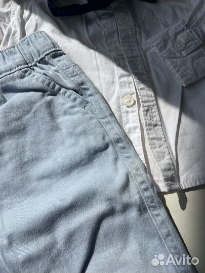 Штаны(брюки) и рубашка для мальчика 74-80