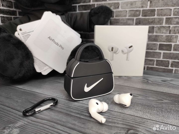 Airpods pro (prem версия) + чехол + доп провод