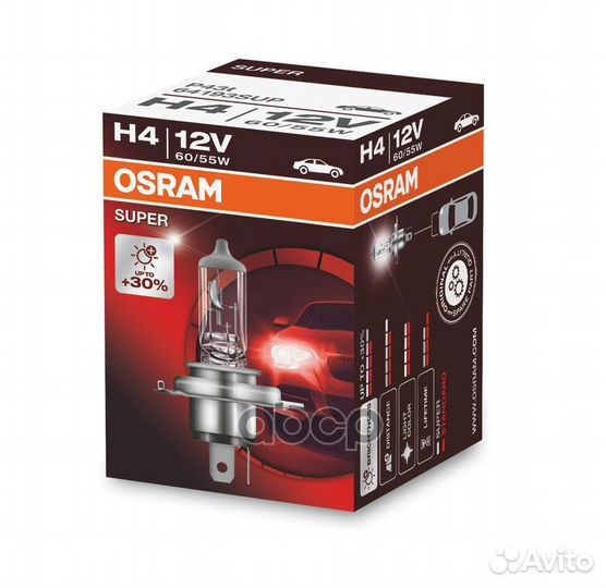 Л osram H4 60/55W (+30) 64193SUP Osram