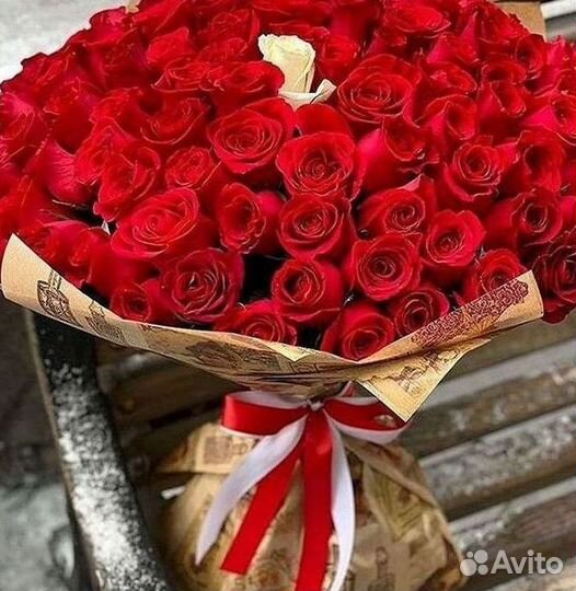 Высокие розы Доставка цветов