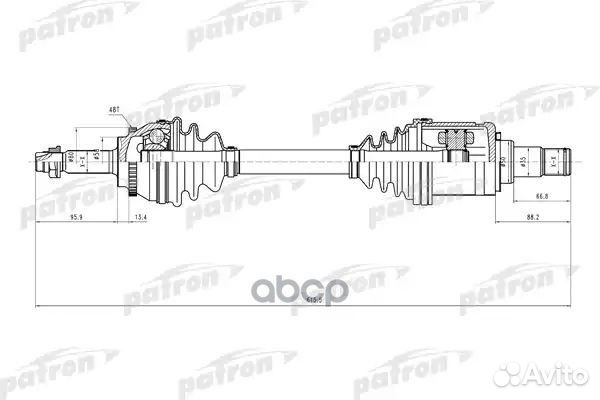 Полуось лев Toyota Avensis T25 2.0 D-4D (85 kW)