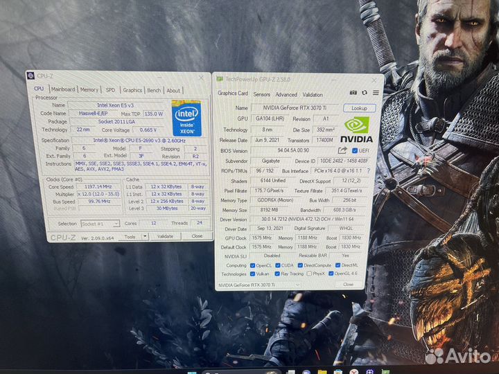 Очень мощный 12 ядер 32Gb ddr4 rtx3070ti 2xssd 700