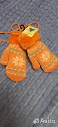 Варежки зимние детские