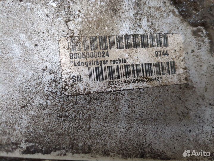 Накладка на порог Mercedes C W203, 2003