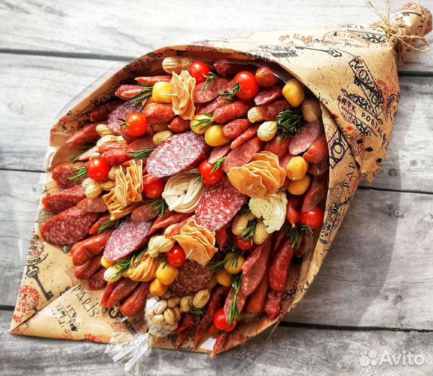 Мужские букеты съедобные