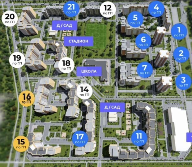 1-к. квартира, 43,1 м², 7/12 эт.