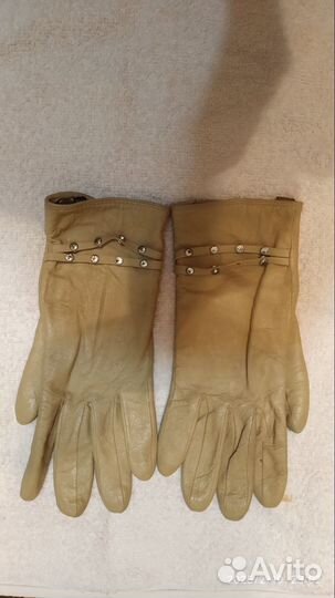 Перчатки женские кожаные 7 размер