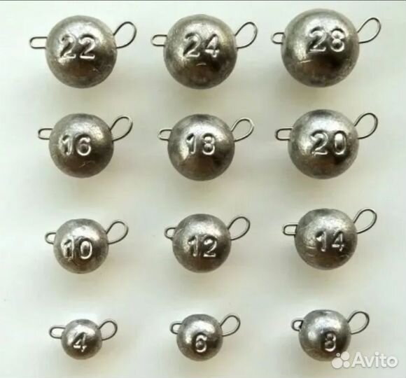 Разборная чебурашка, грузило, шар