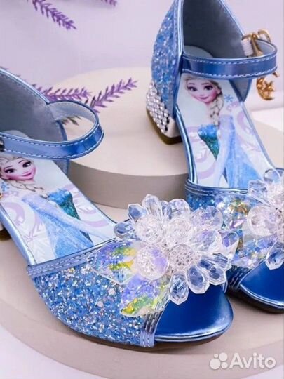 Туфли эльзы холодное сердце 26