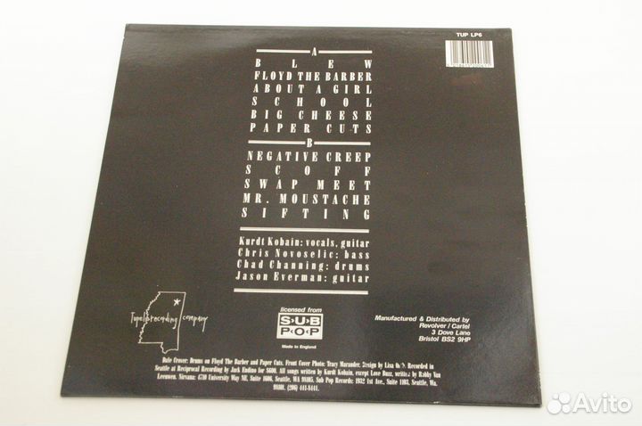 Виниловые пластинки Nirvana Bleach 89 UK 1 press