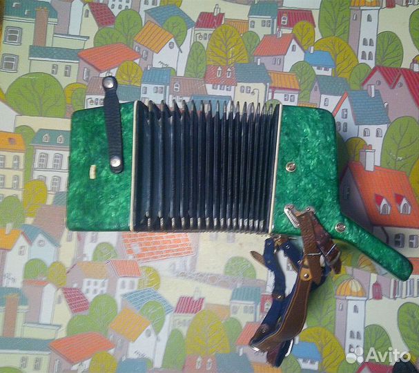 Аккордеон юность 1/2 2/4 голубые меха