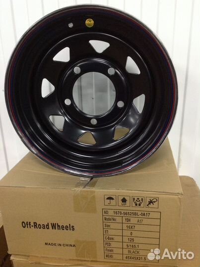 Диск ORW черный 5x165,1 7xR16 ET 0 DIA 125