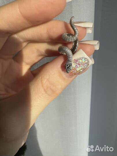 Кафф серебро 925