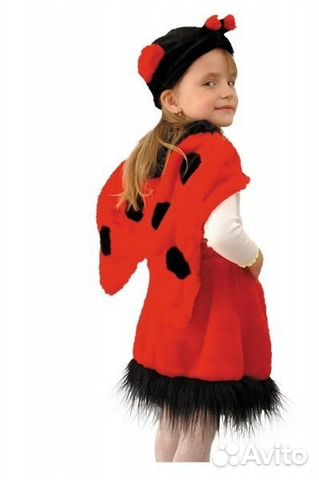 Карнавальный костюм Божья коровка рост 110 Новый