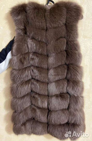 Меховая жилетка песцовая