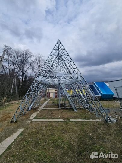 Лстк каркас дома в стиле А-фрейм