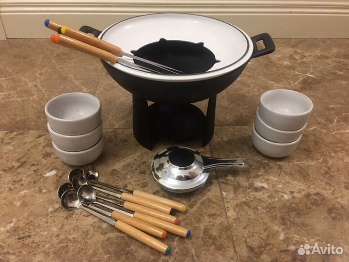 Набор для фондю из чугуна на 6 персон
