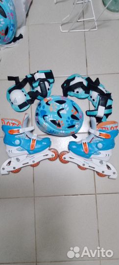 Роликовые коньки детские раздвижные