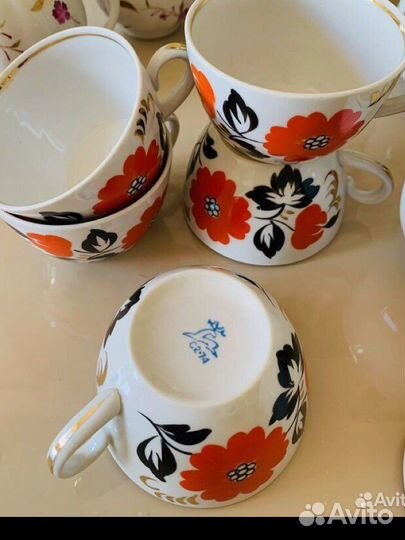 Чайные чашки фарфор СССР