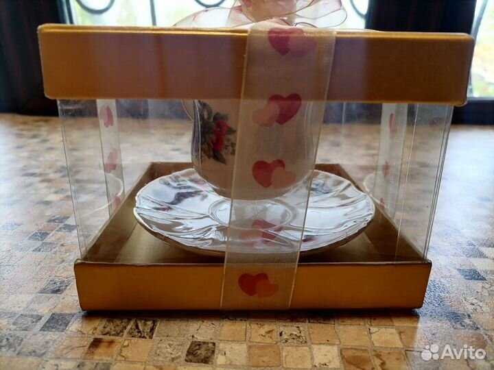 Чайная пара. Чашка с блюдцем.Классный подарок