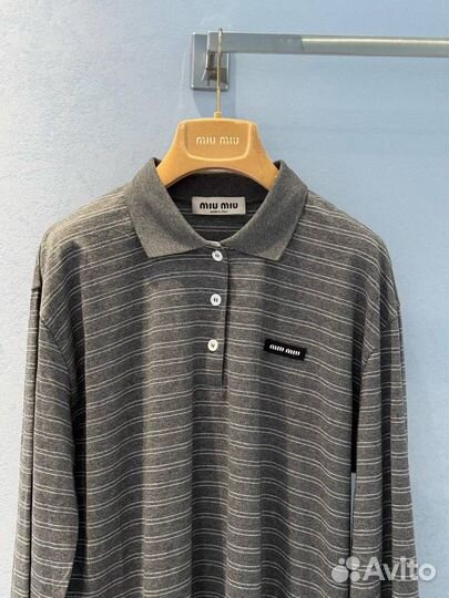 Лонгслив miu miu женский