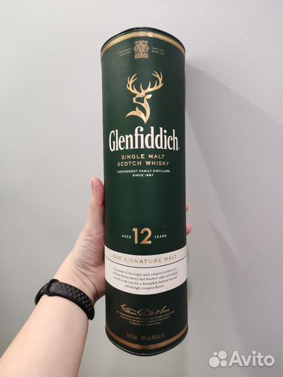 Тубус коробка упаковка от виски Grenfiddich 12 лет