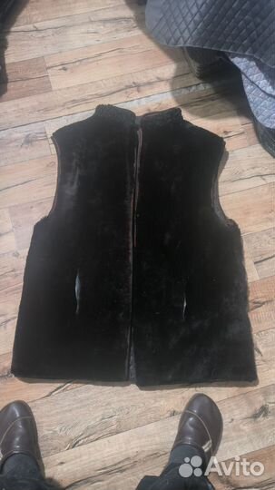 Желет жилетка мутон двухсторонний вариант