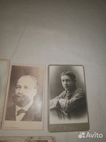 Дореволюционные фото кабинетные 4 шт