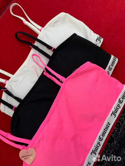 Набор топов Juicy Couture Girl's 3-Pack Bra