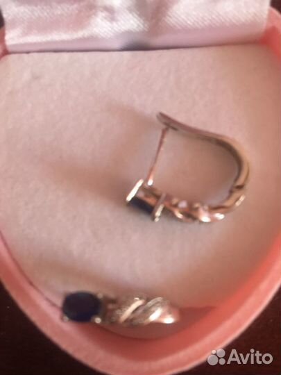 Сережки серебро. Swarovski