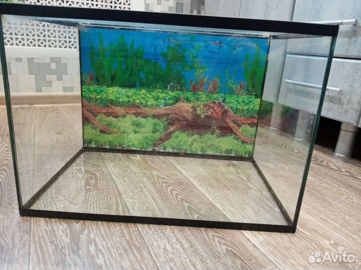 Аквариум 50-60 литровый. Всё есть. 2000 тыс