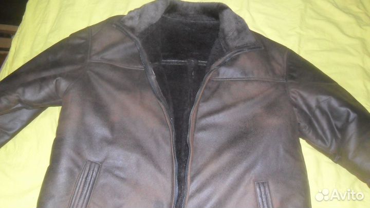 Дубленка искусственная мужская б/у