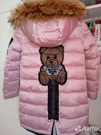 Пуховик детский зимний на девочку 128