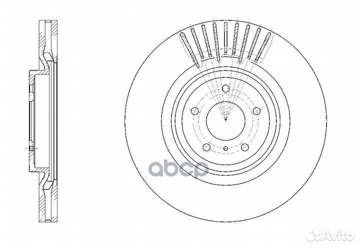 Диск тормозной вентилируемый G-brake GR-21011