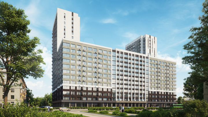 2-к. квартира, 73,9 м², 10/22 эт.