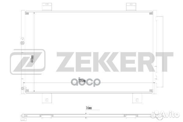 Радиатор кондиционера Toyota Highlander (U40) 0