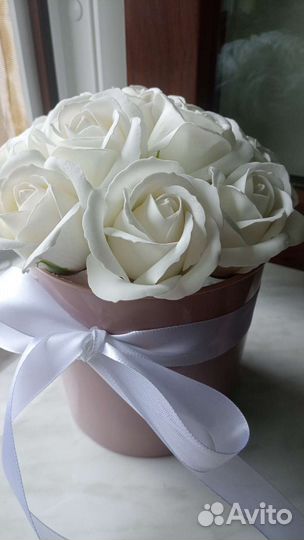 Букет из мыльных роз