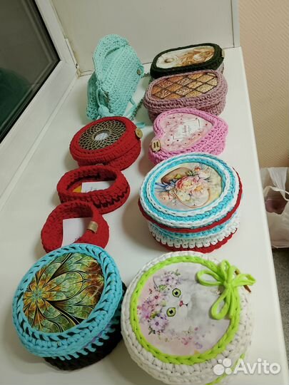 Трикотажные шкатулки хлопок