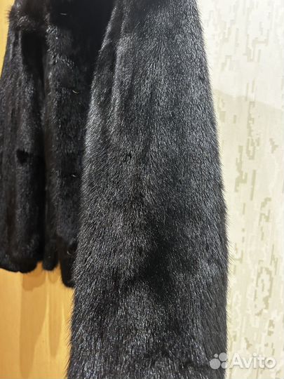 Шуба норковая 42 44 черная