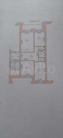 3-к. квартира, 66,3 м², 3/5 эт.