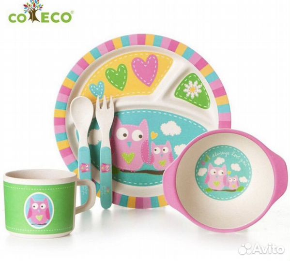 Бамбуковая посуда детская