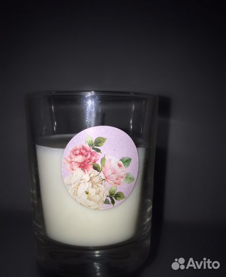 Соевая ароматическая свеча в стакане 250 мл