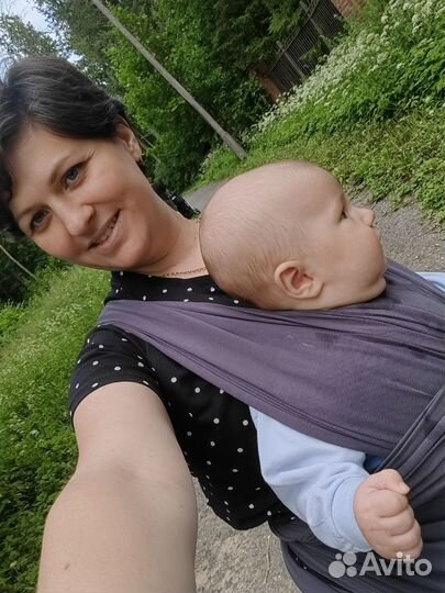 Трикотажный слинг шарф