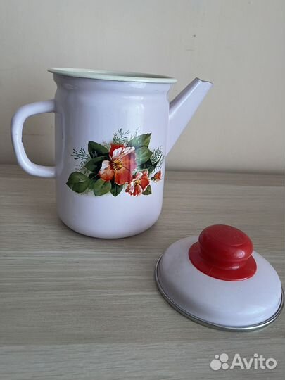 Чайник эмалированный новый
