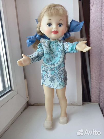 Кукла СССР Мотовилова Ленигрушка паричковая