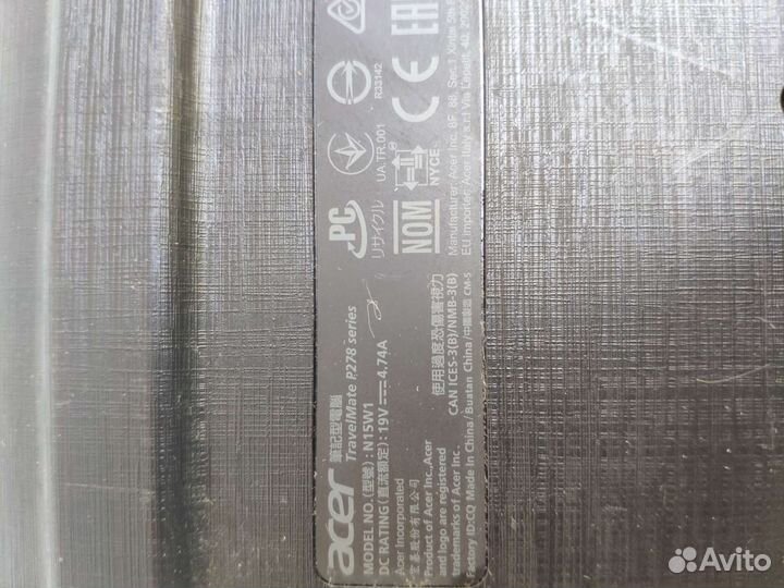 Acer travelmate p278 Корпус